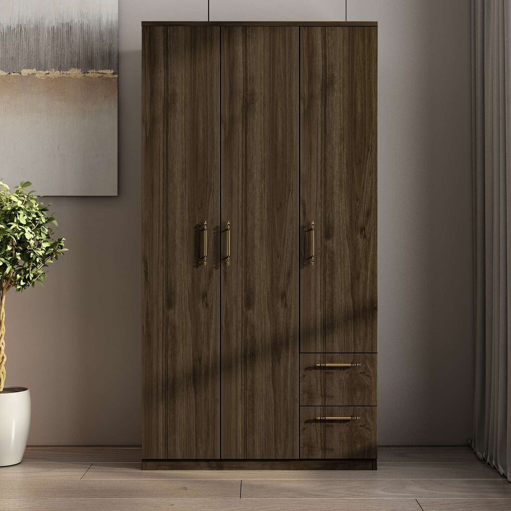 Гардеробер Хана Хоум Мерлин, 90x171.8x45 см, , Кафеава