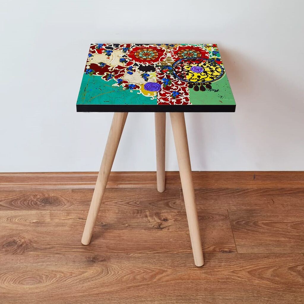 Маса Hanah Home Club Shp56, 35x42x35 см, шарена