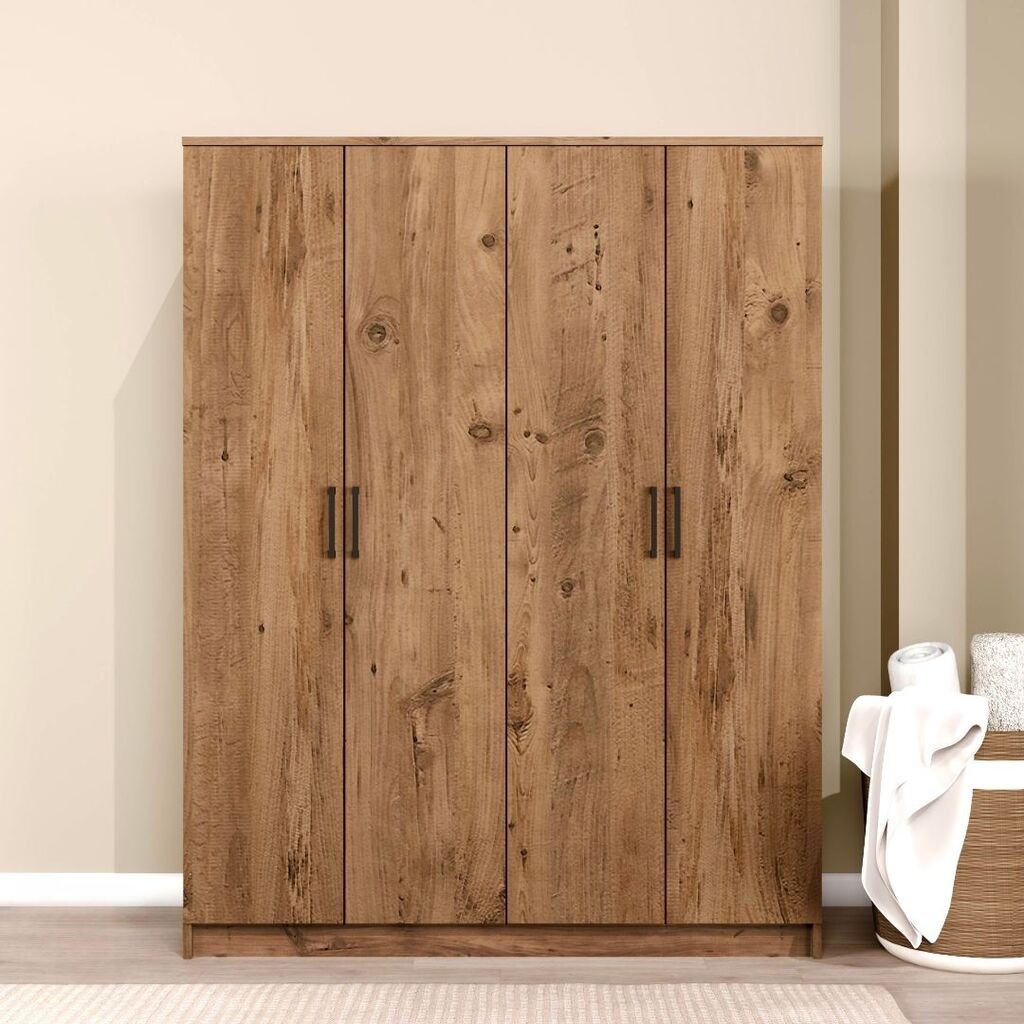 Гардеробер Hanah Home Kardelen 1600-114, 140x180x51.8 см, , кафеава