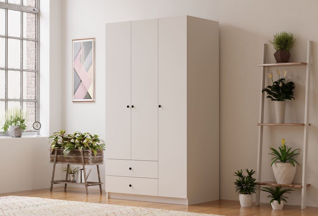 Гардеробер Hanah Home Rb-066, 90x180x45 см, бел