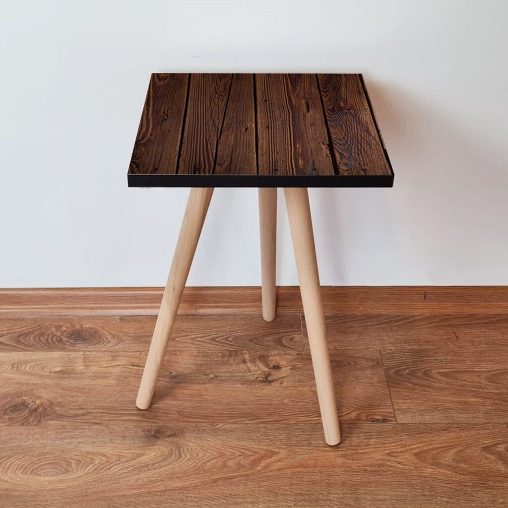 Маса Hanah Home Club Shp365, 35x42x35 см, кафеава