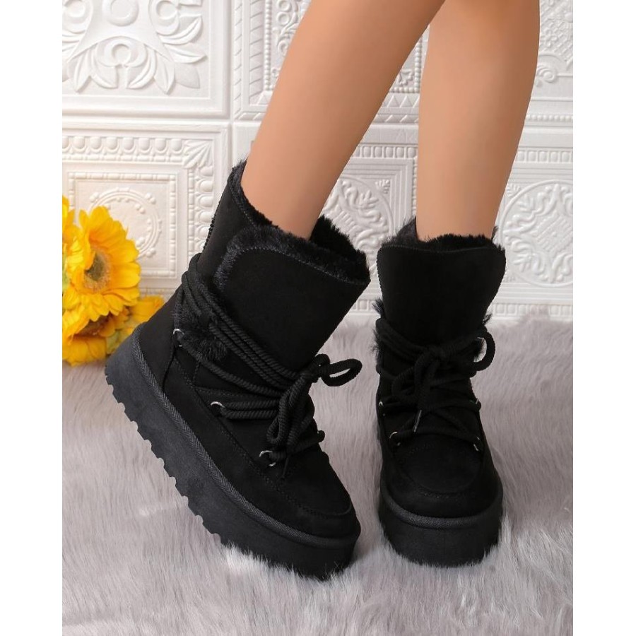 YES SHOES Женски чизми, црни