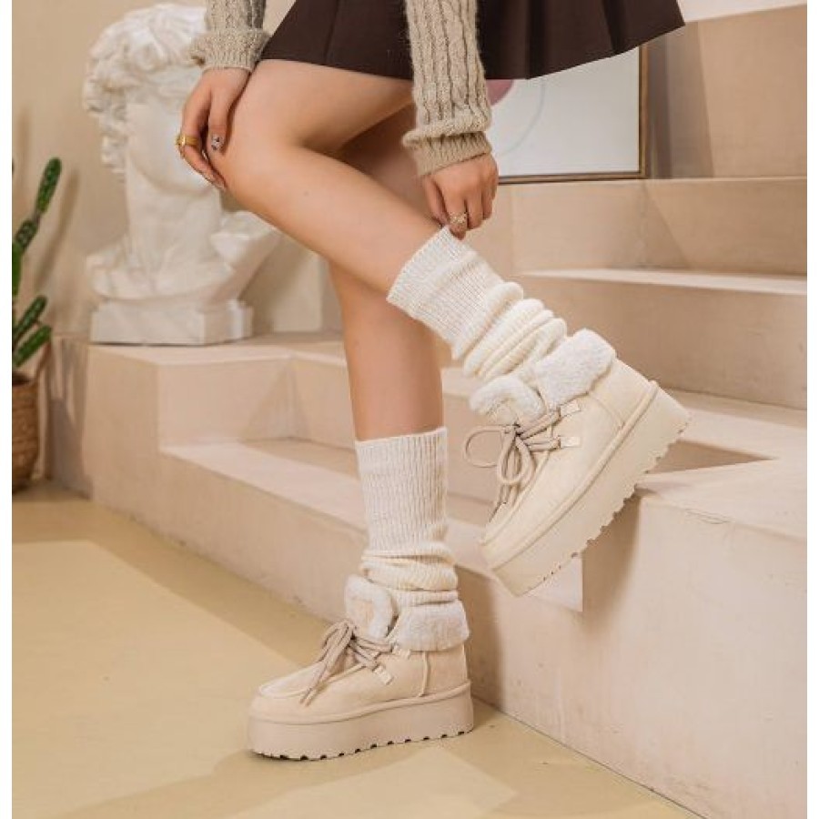 YES SHOES Женски чизми, беж