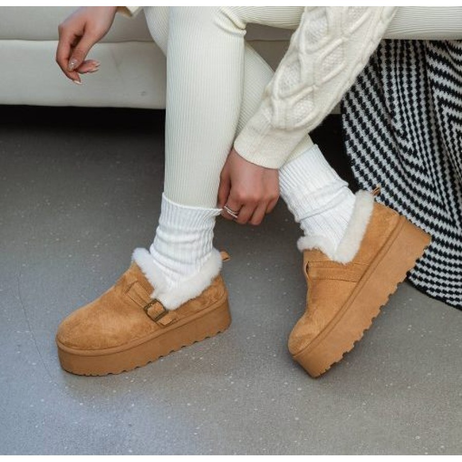 YES SHOES Женски чизми, окер