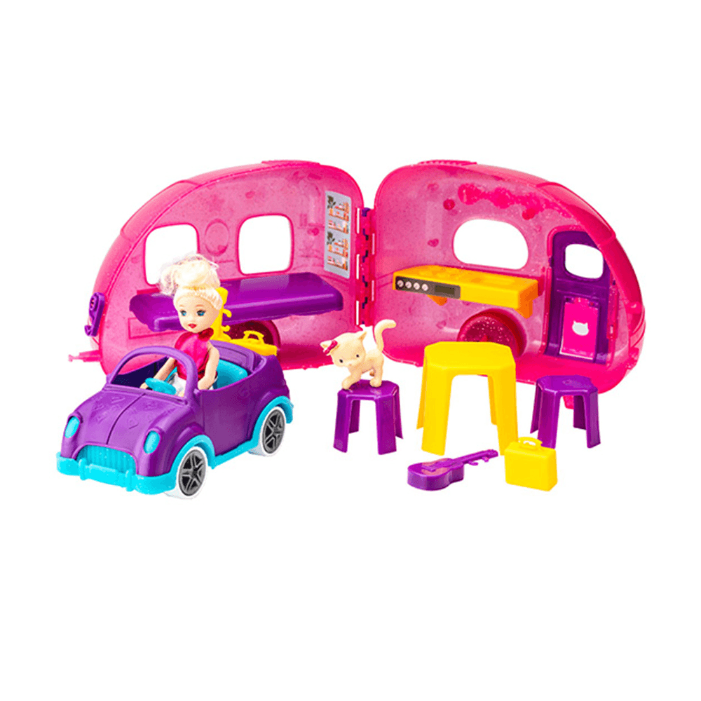 Играчка Автомобил И Приколка Мл-495