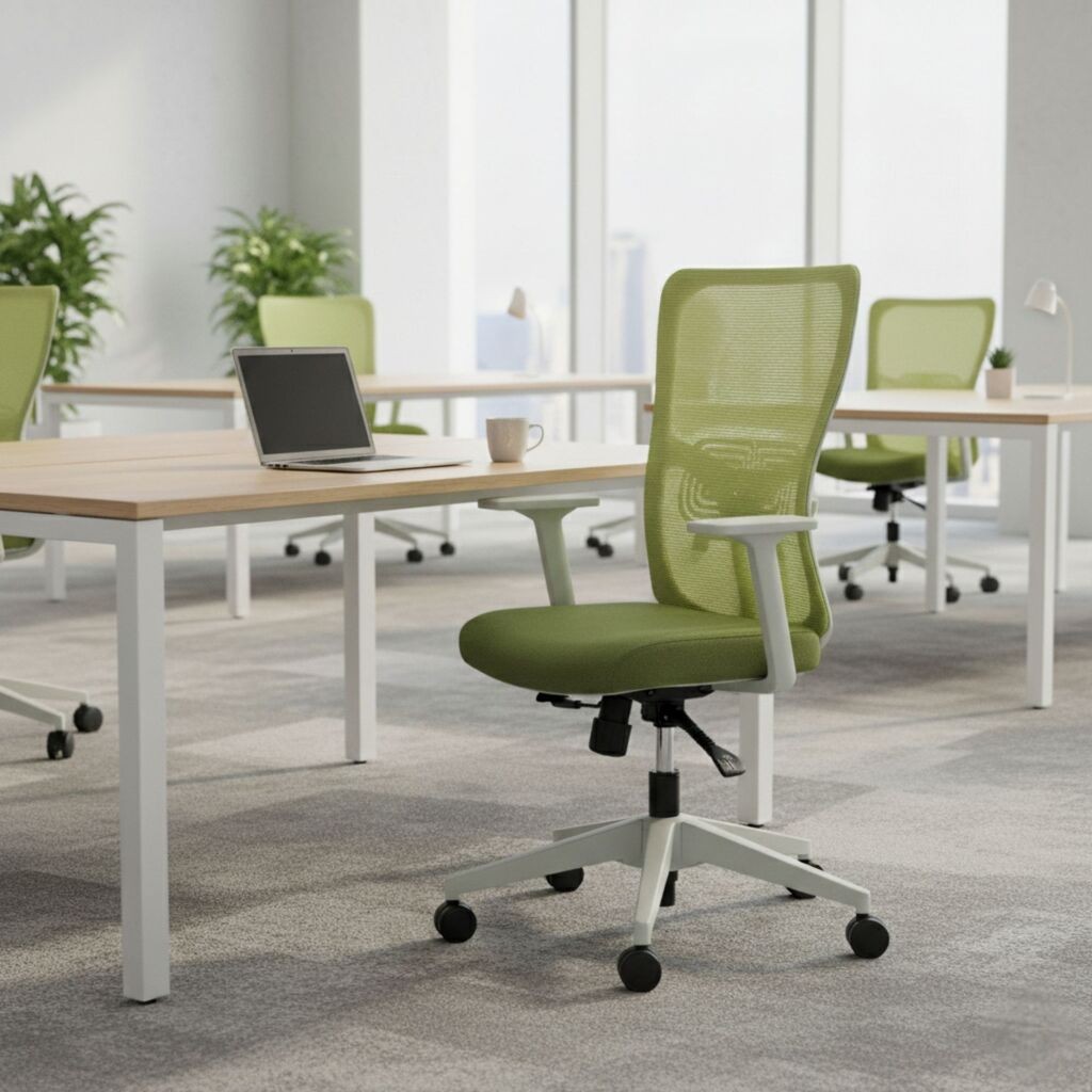 Стол Hanah Home Office Lumbar 108, зелен