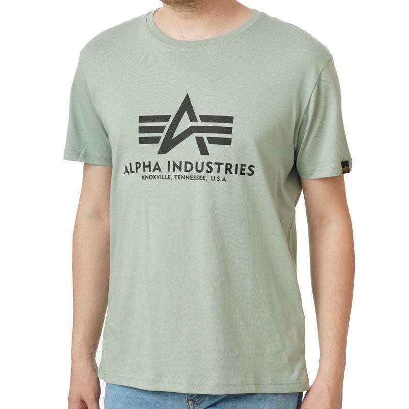 Машка маица „Алфа индустрис" со основна боја, сива