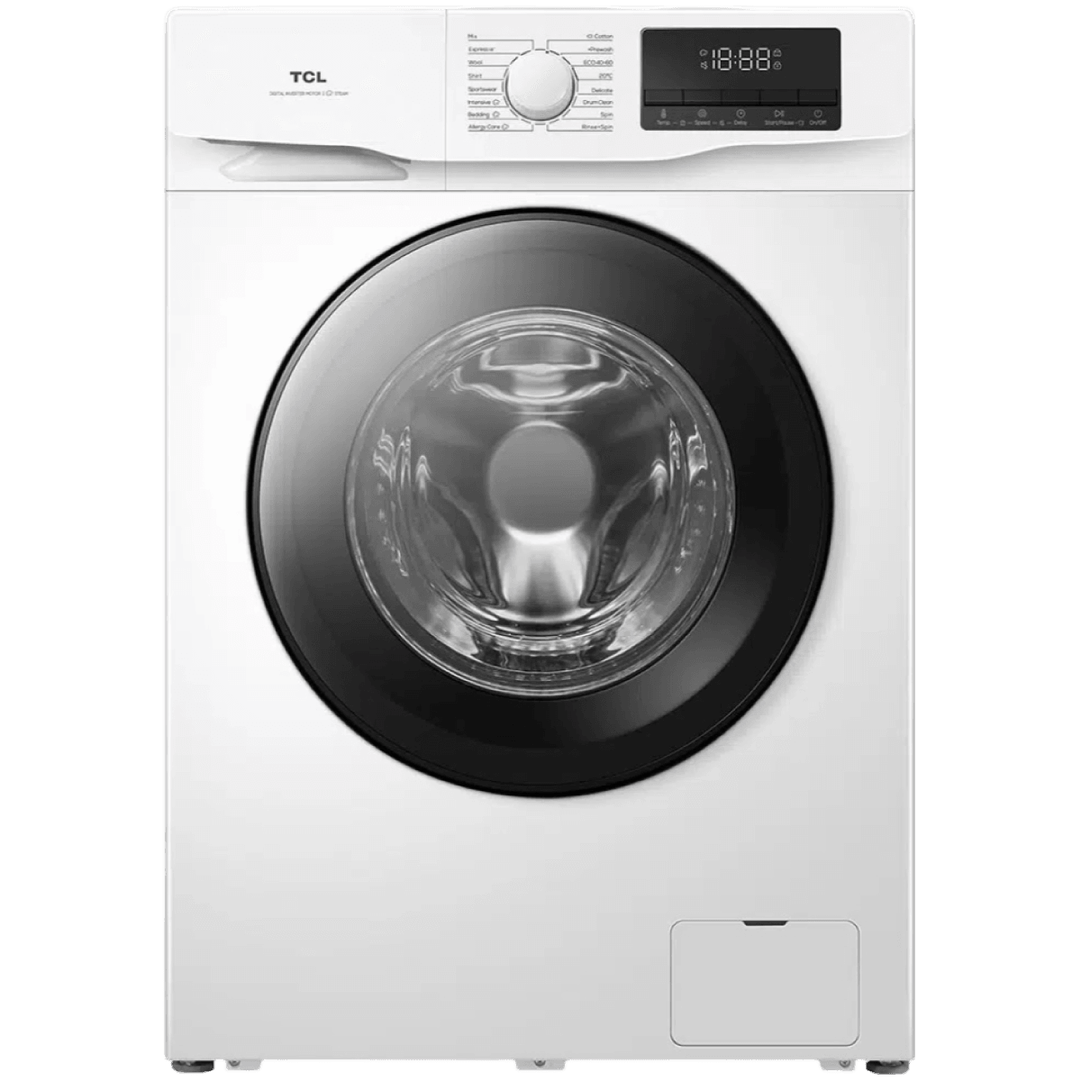 TCL FF0812WA0 Машина за Перење 8kg, 1200 Обр./Мин., Inverter Мотор, Белa