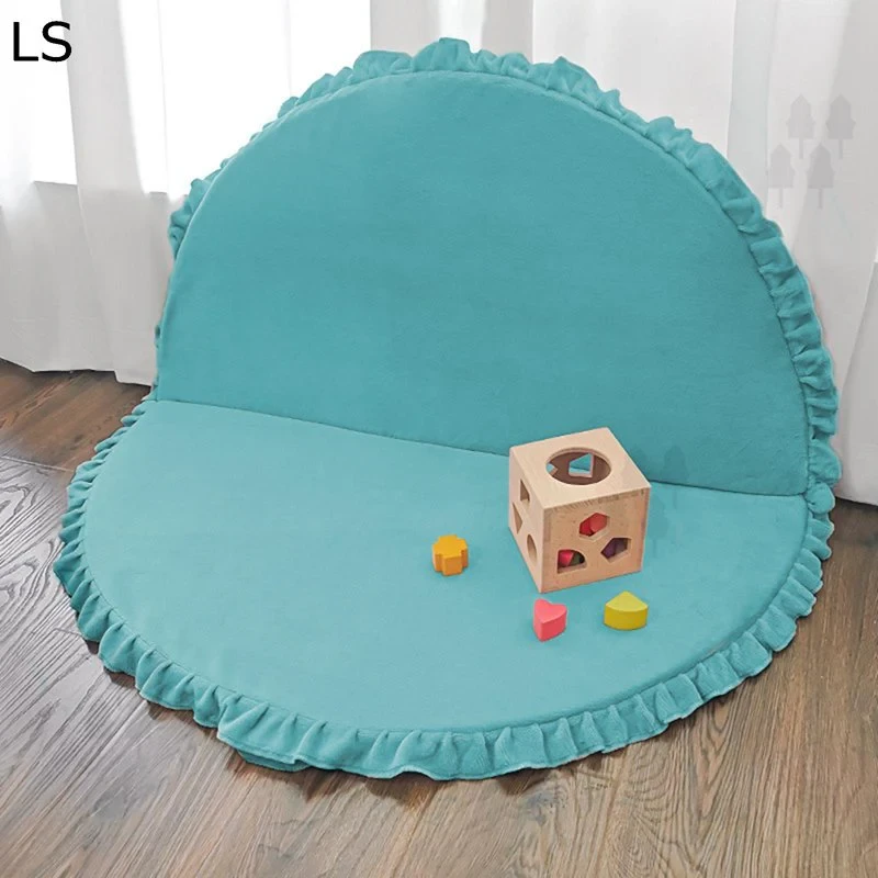 Кружен тепих со набори - мек и преклоплив