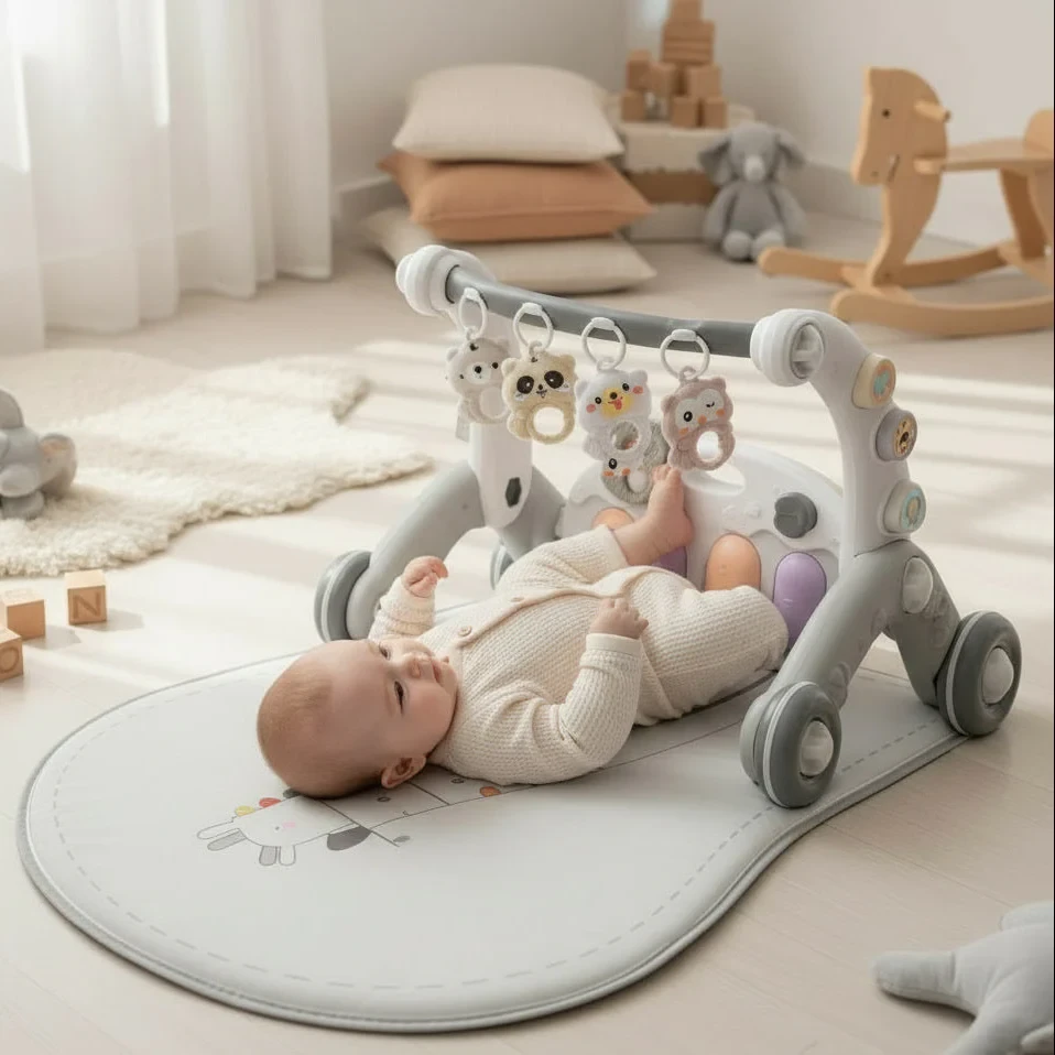 6 во 1 интерактивена проодивалка со пијано и светлосни ефекти