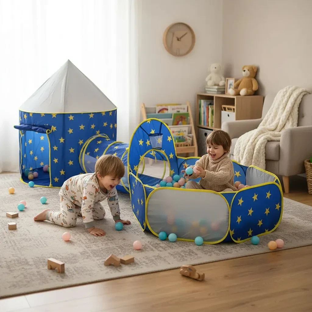 Шатор со тунел и ограден простор Dzвезди