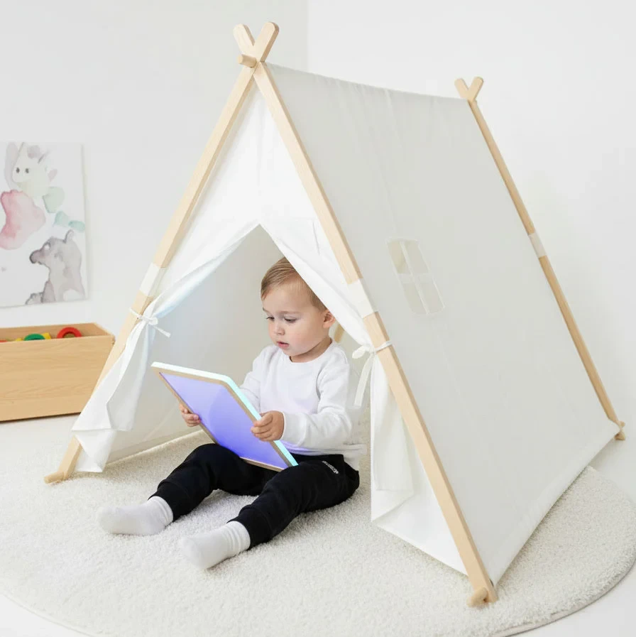 Еднобоен Шатор со Прозорче и Завеса