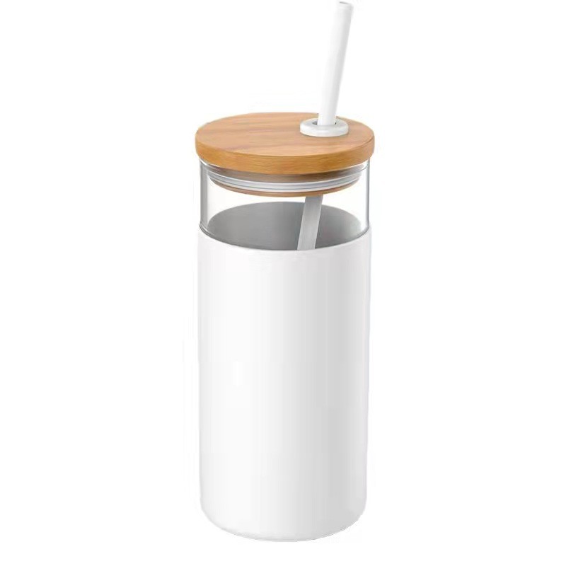 Miniso Чаша со цевка 400мл - бела