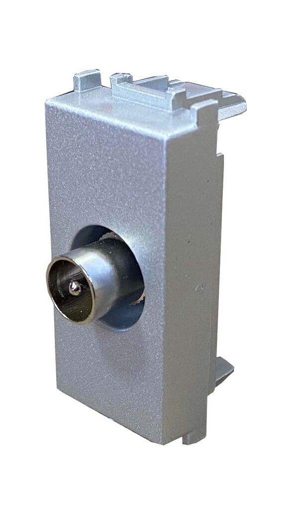 Tem Cates Приклучок ТВ 1М сребро модул TEM BKM10ES