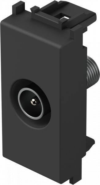 Tem Cates Приклучок антенски ТВ црна мат модул TEM KM10SB