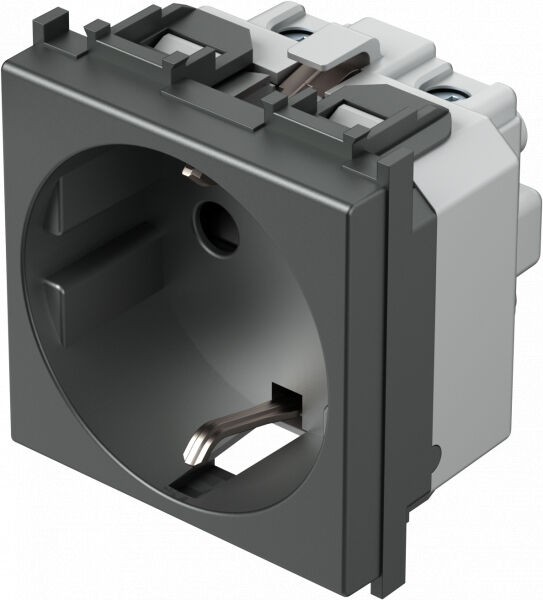 Tem Cates Приклучница шуко 2М антрацит TEM VM10AT