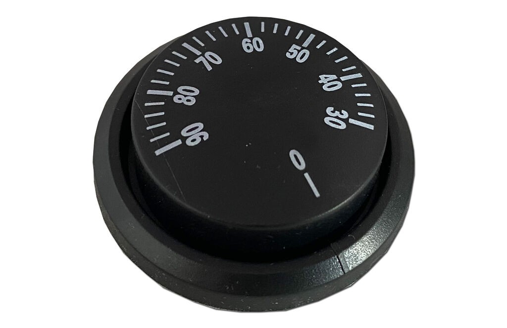 Alfa Electric Грифт за термостат 0–90°C, црно-бел со розета