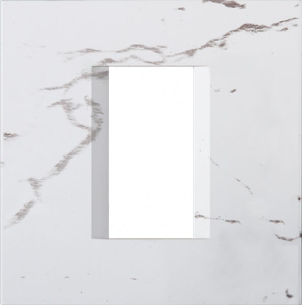 Tem Cates Рамка 1М камен бела OL10SN