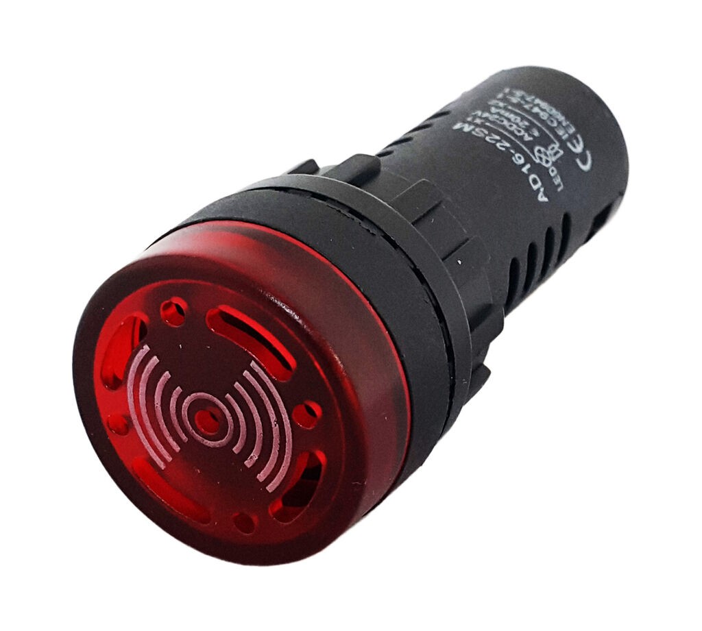 Alfa Electric Бузер 24V AC/DC, црвена боја Ø22mm AD16-22CM