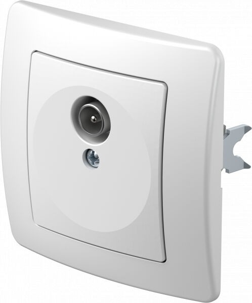 Tem Cates ТВ приклучница бела индивидуална економик TEM KE10PN