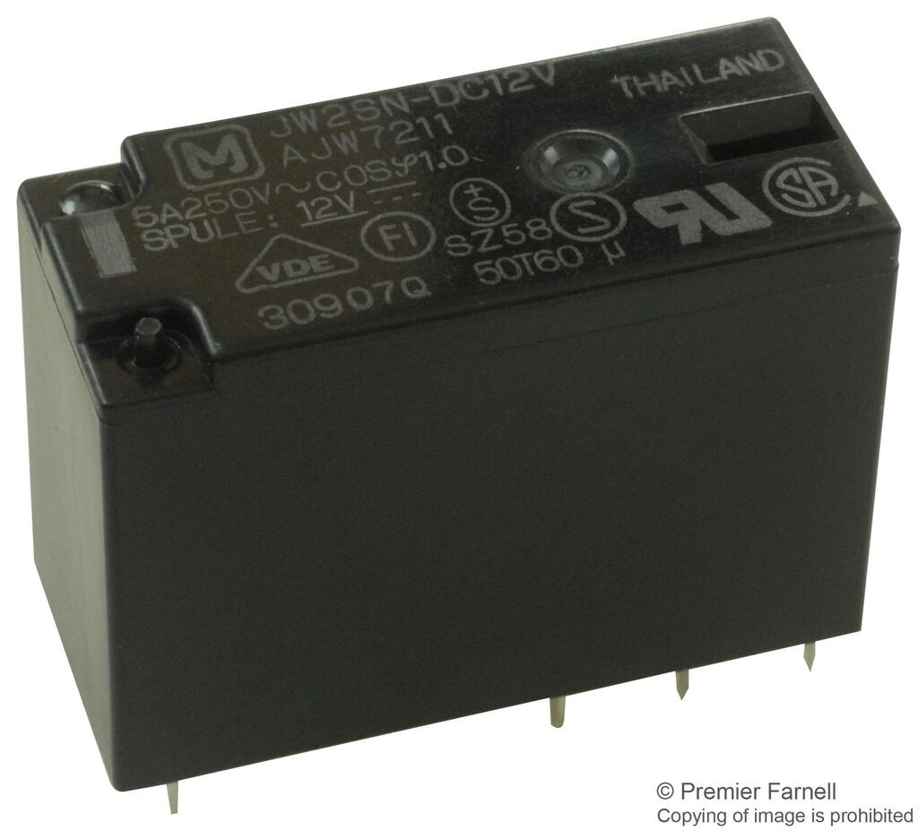 Alfa Electric Реле 2x5A 12V DC JW2SN-DC12V