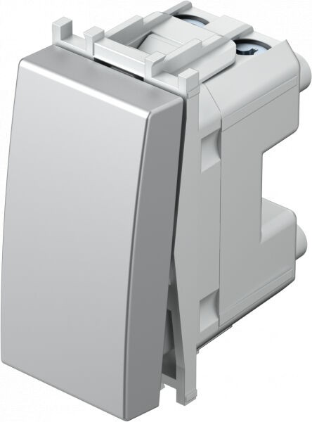 Tem Cates Прекинувач наизменичен 1М сребро мат модул TEM SM60ES