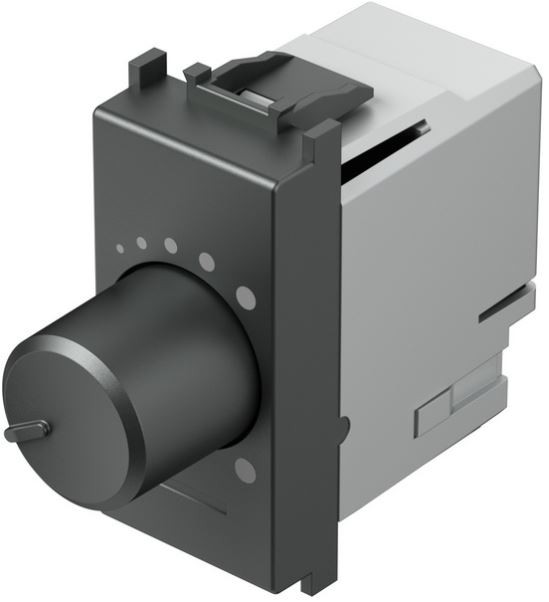 Tem Cates Потенциометар антрацит за LED со прекинувач наизменичен 0–180W TEM EM14AT-U