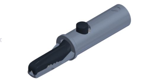 Alfa Electric Изолирана крокодил-штипка 6A, црна за на буксна AK10 црна