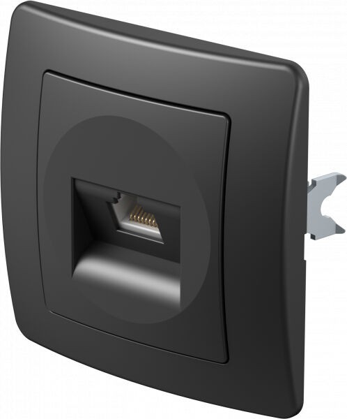 Tem Cates Приклучок компјутерски црн CAT5E RJ45 8/8 економик TEM KE37NB