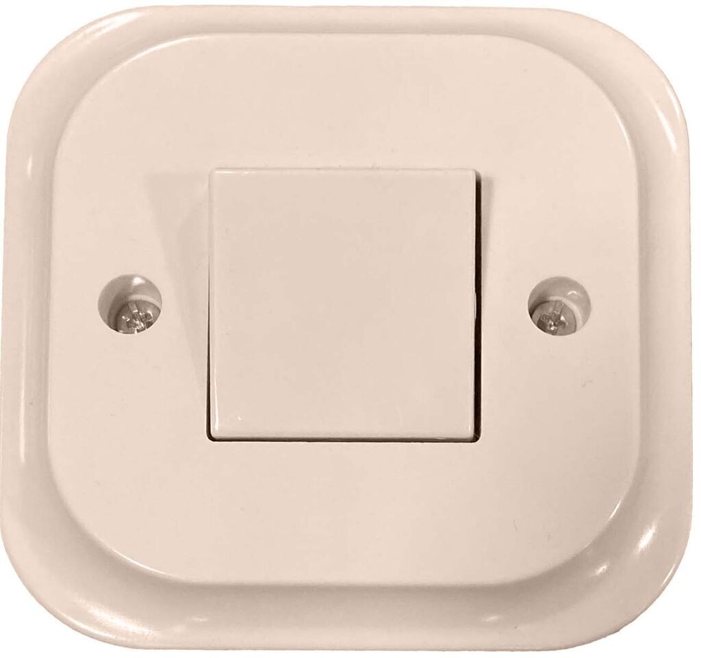 Alfa Electric Прекинувач наизменичен крем Bell 1103.41