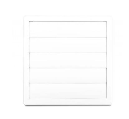 Alfa Electric Бела пластична вентилациска решетка 17×17cm Φ100mm – 02-307