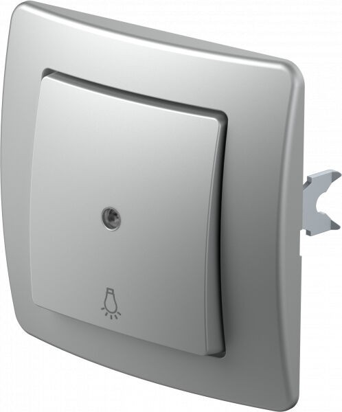 Alfa Electric Тастер за светло со СС сребрен SE11ЕСТИ51 4315304 економик ТЕМ