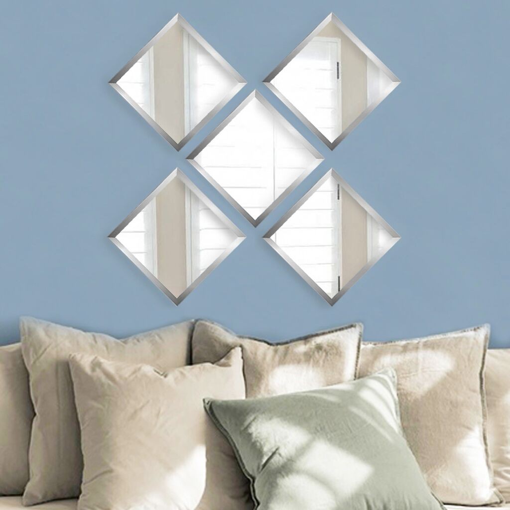 Комплет огледала Wallity SETAYNA_030, сребрени