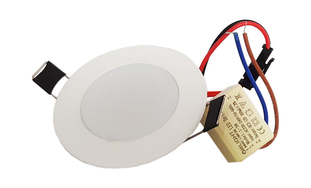 OnLight Бело лед вградно тело круг 3W 4000K OL19529/3W