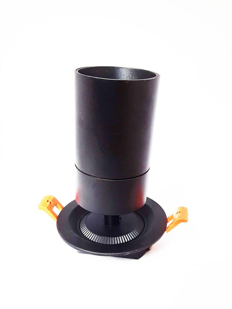 OnLight Црна вградна LED лампа 7W 3000K OL19562/VK