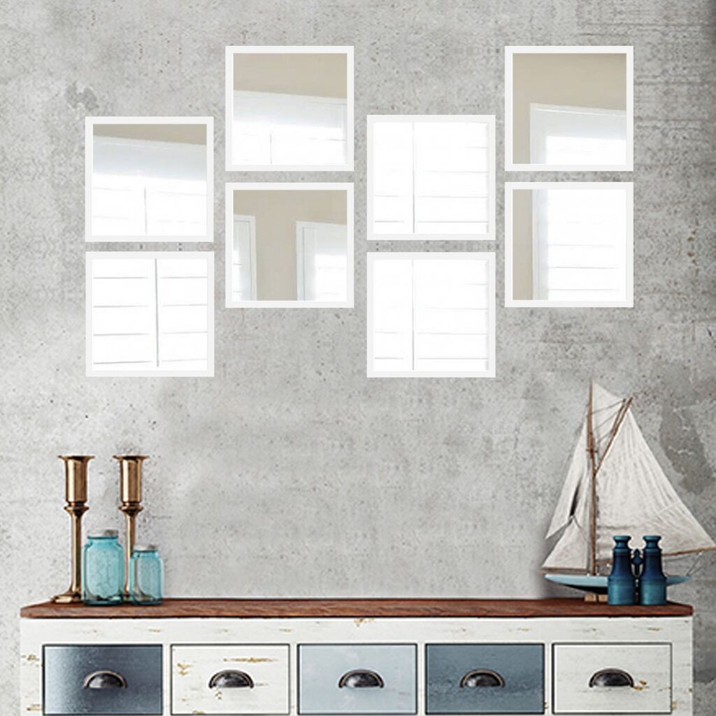 Комплет огледала Wallity SETAYNA_068, бела