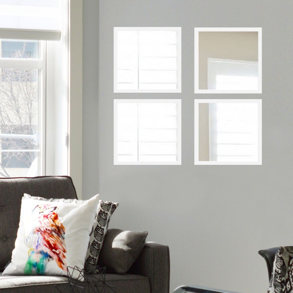 Комплет огледала Wallity SETAYNA_070, бела