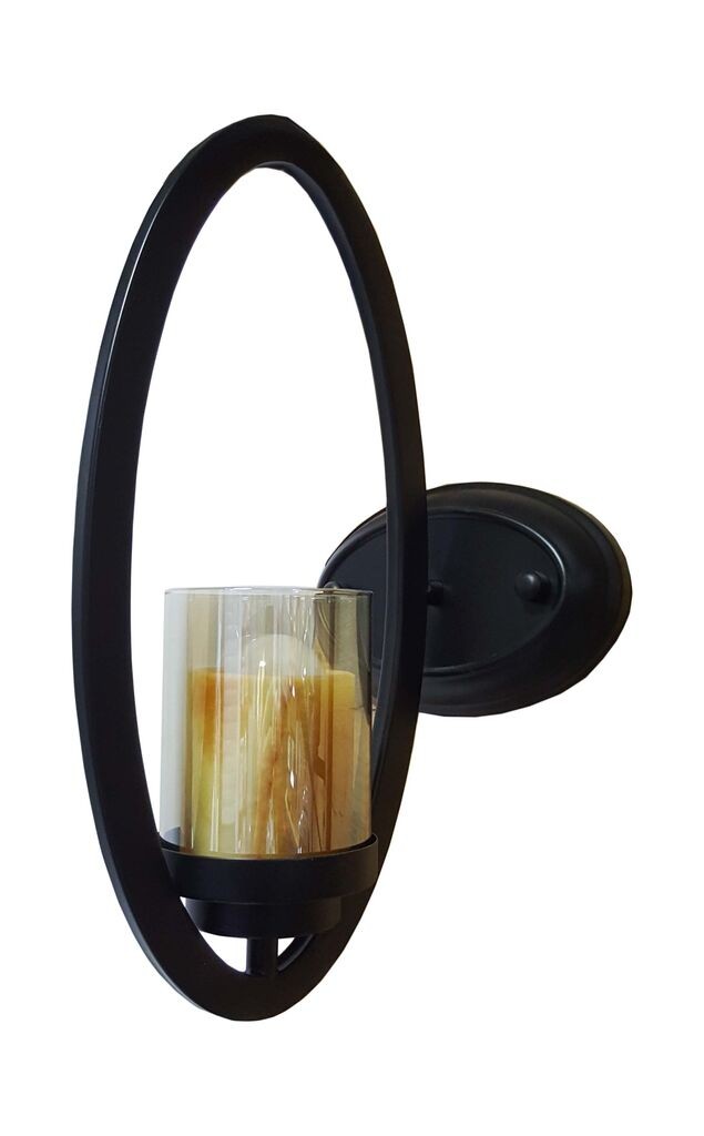 OnLight Црна странична ламба max. 1x40W OL19213/1V