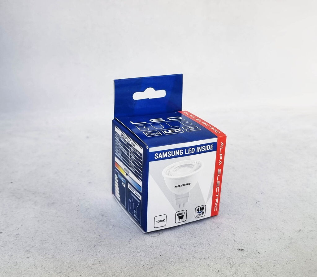Alfa Electric LED сијалица GU5.3 4W 6000K Samsung