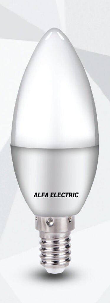 Alfa Electric LED сијалица свеќа C37 E14 8W 6000K Samsung