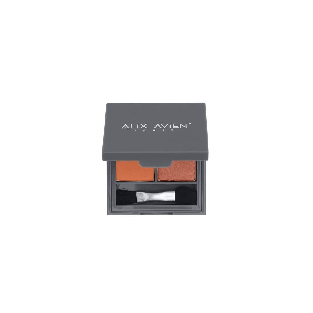 Alix Avien Paris Дуо сенка за очи - Duo Eyeshadow – 204-1 Pumpkin Cake – 204-2 Pearly Cinnamon