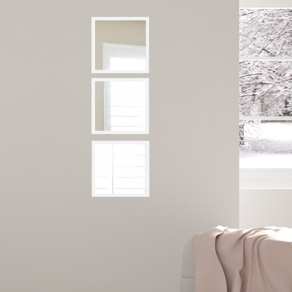 Комплет огледала Wallity SETAYNA_072, бела