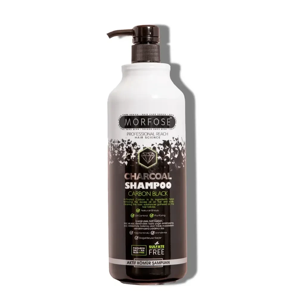 Morfose Шампон за коса Charcoal Shampoo Carbon Black 1000ml