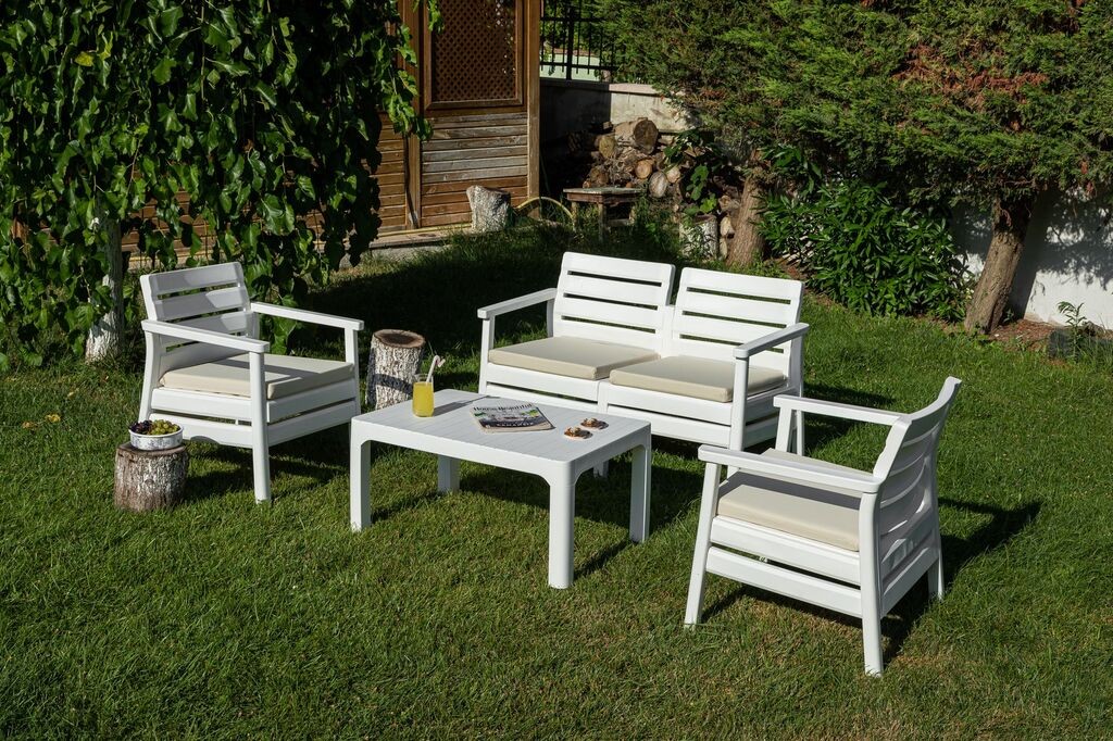 Градинарски мебел Hanah Home Solemare, бел