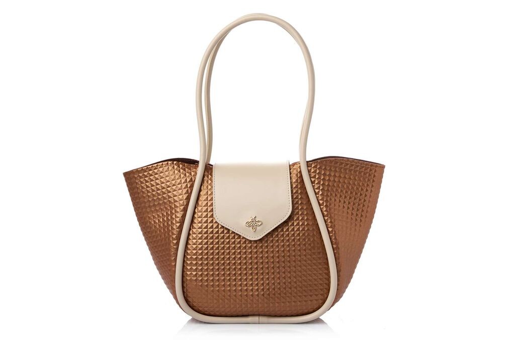 Женска чанта Lucky Bees Greta, бакарна боја