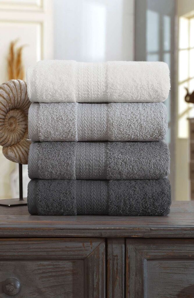 Комплет за крпи L'essentiel Maison Rainbow, 50x85 cm, 4 парчиња, сива боја