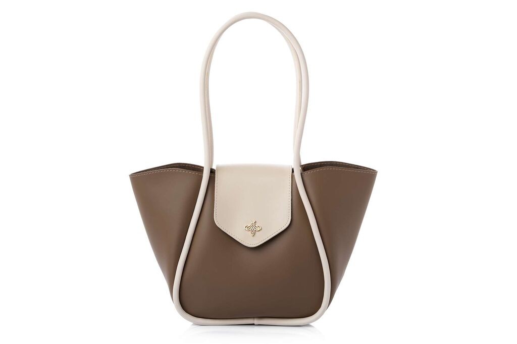 Женска чанта Lucky Bees Greta, кафеава