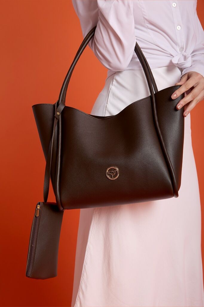 Женска чанта MyValice Атина, кафеава