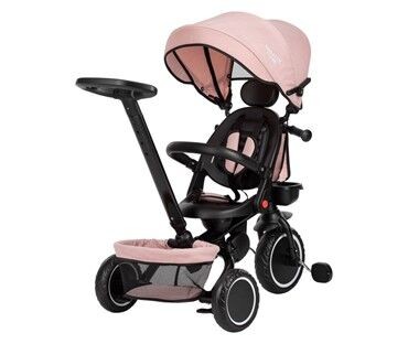 Елипсо бебешки трицикл Free 2 Move 85369, црно-розов