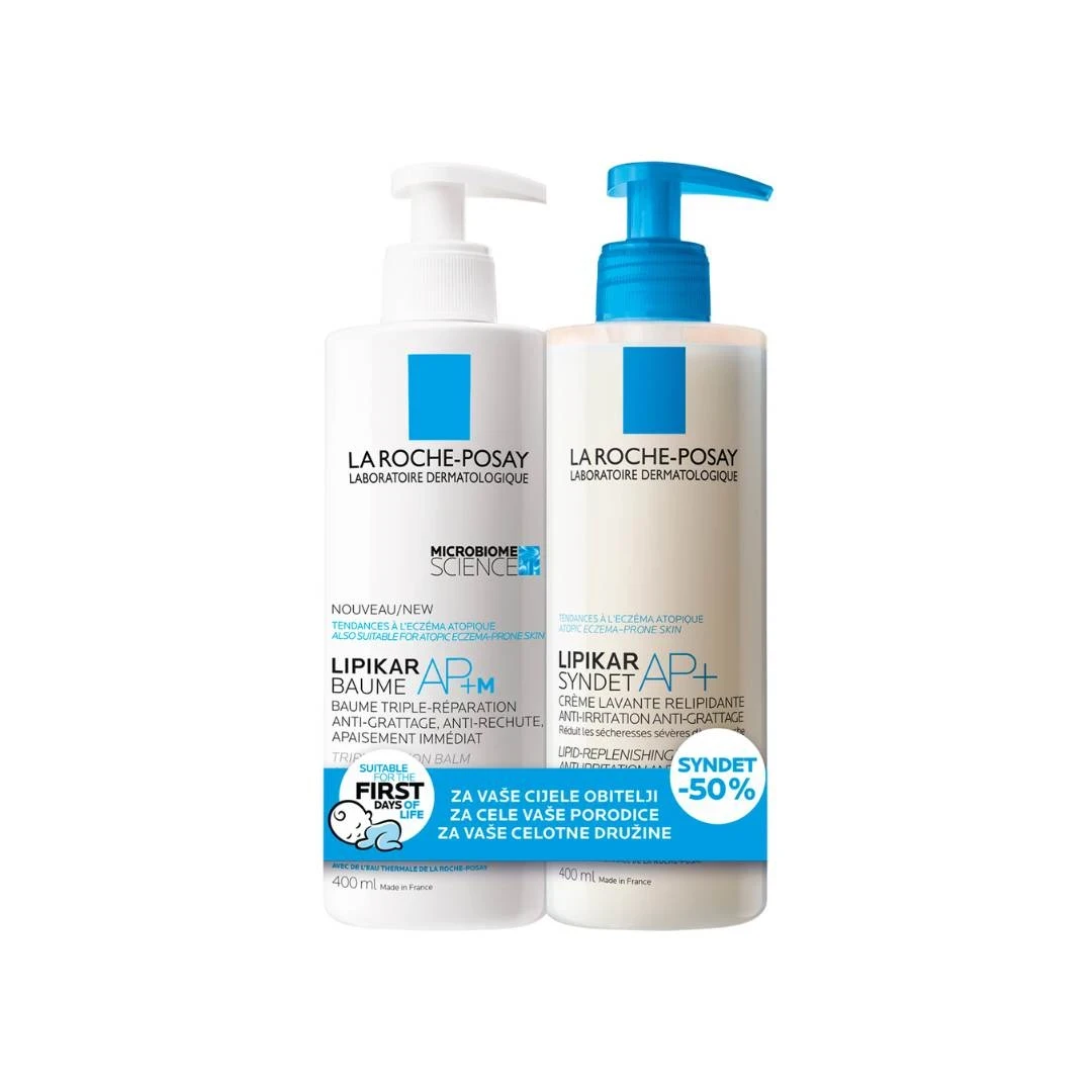 LA ROCHE-POSAY Балсам AP+M LRP Lipikar и купка Syndet AP+ Промотивен сет